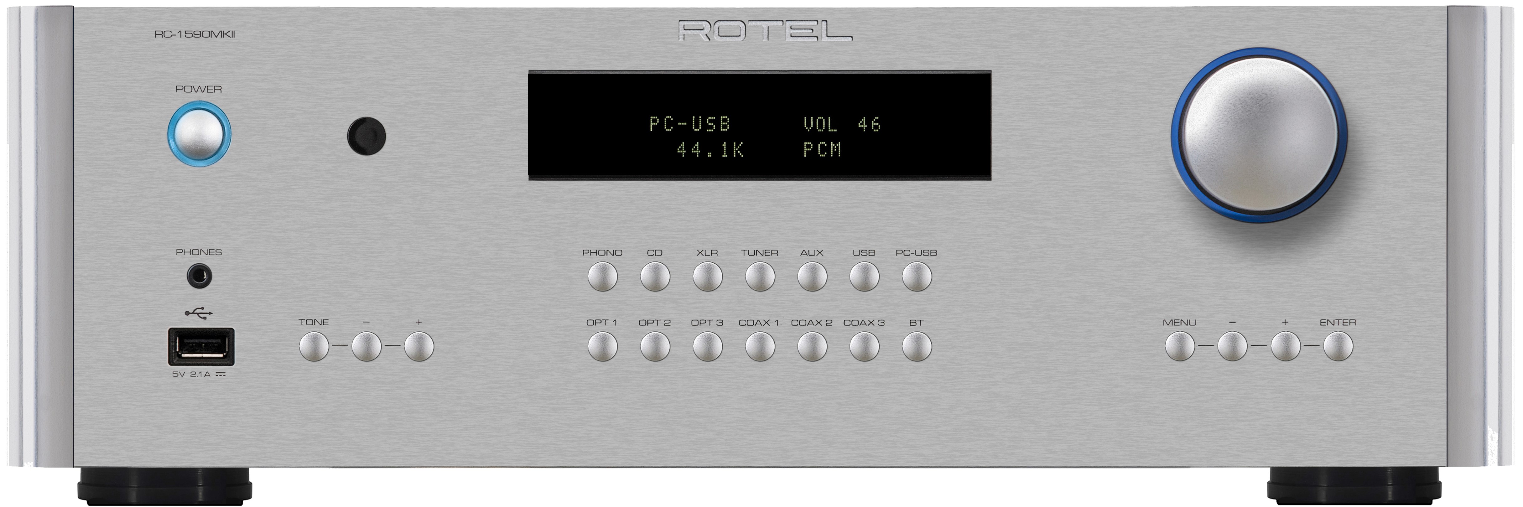 ROTEL RC-1590MKII Stereo Preamplifier (Silver), product image from Hifiheaven