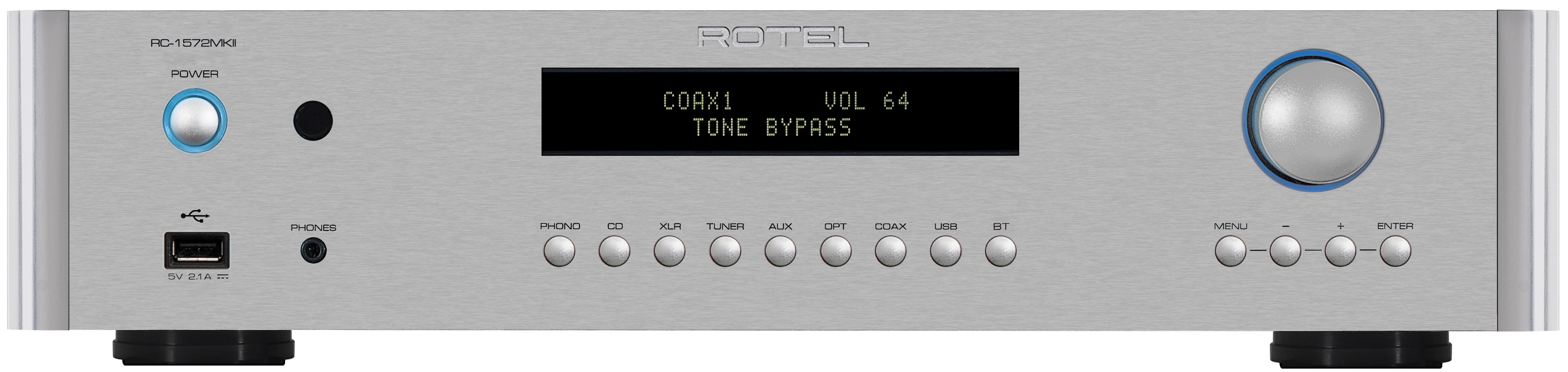 ROTEL RC-1572MKII Stereo Preamplifier (Silver), product image from Hifiheaven