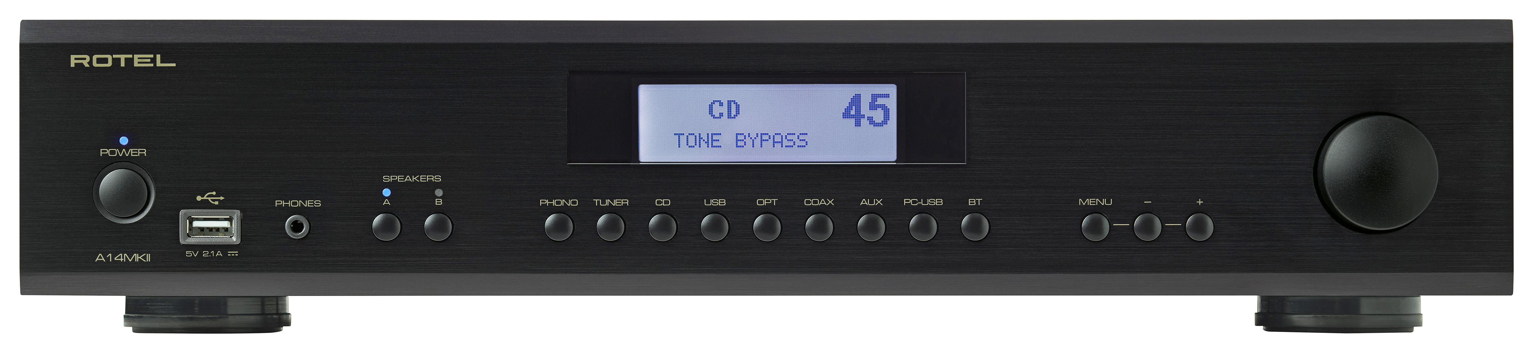 ROTEL A14MKII Stereo Integrated Amplifier (Black), product image from Audio Advisor