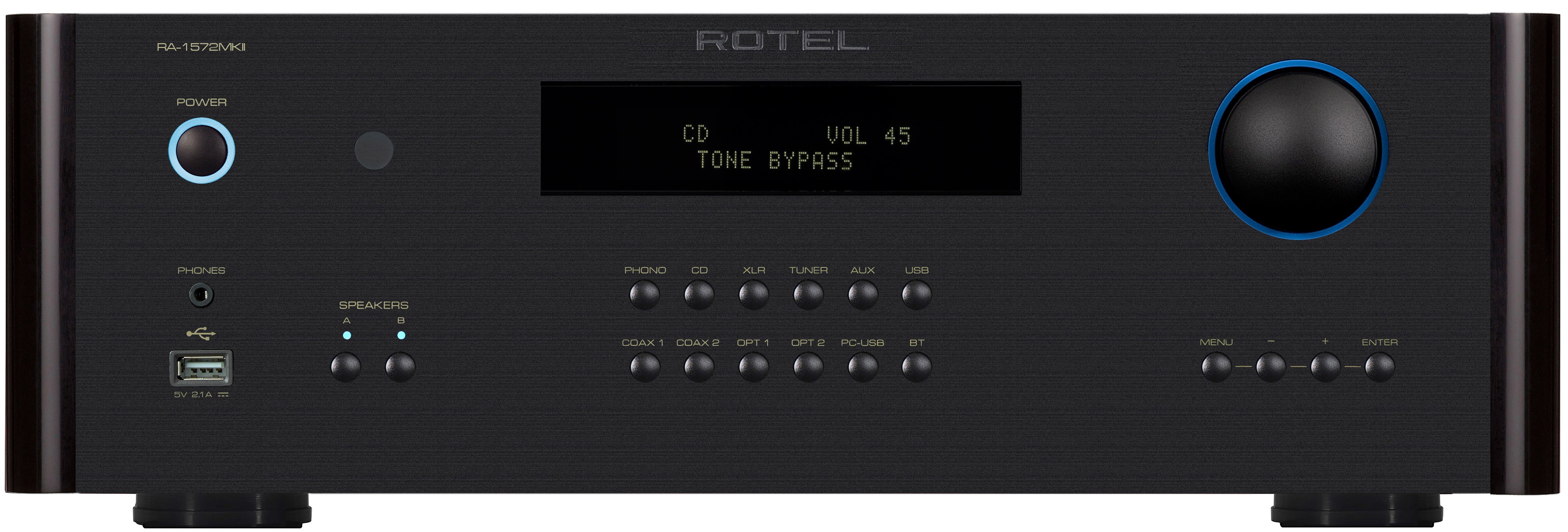 ROTEL RA-1572MKII Stereo Integrated Amplifier (Black), product image from Audio Advisor