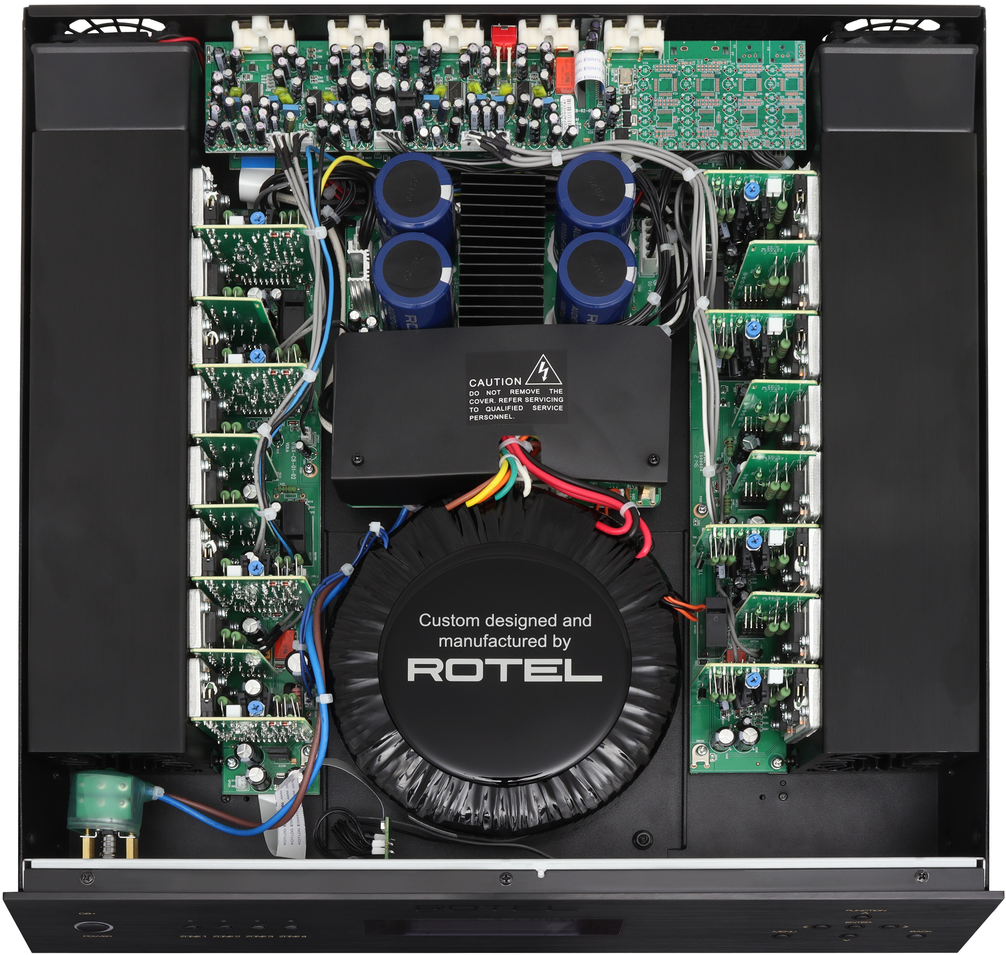 ROTEL C8 8-Channel Multi-Zone Amplifier (Black) - Image 3