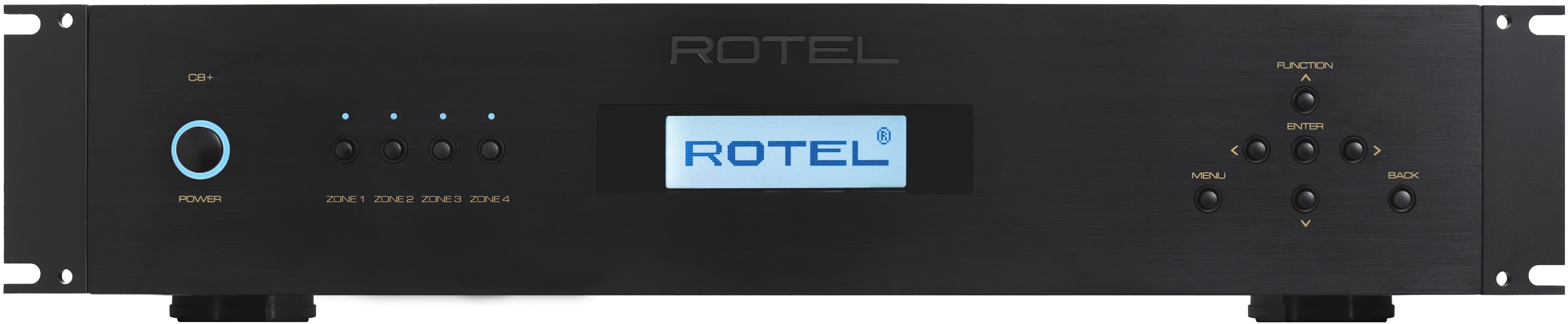 ROTEL C8+ 8-Channel Multi-Zone Amplifier (Black), product image from Hifiheaven