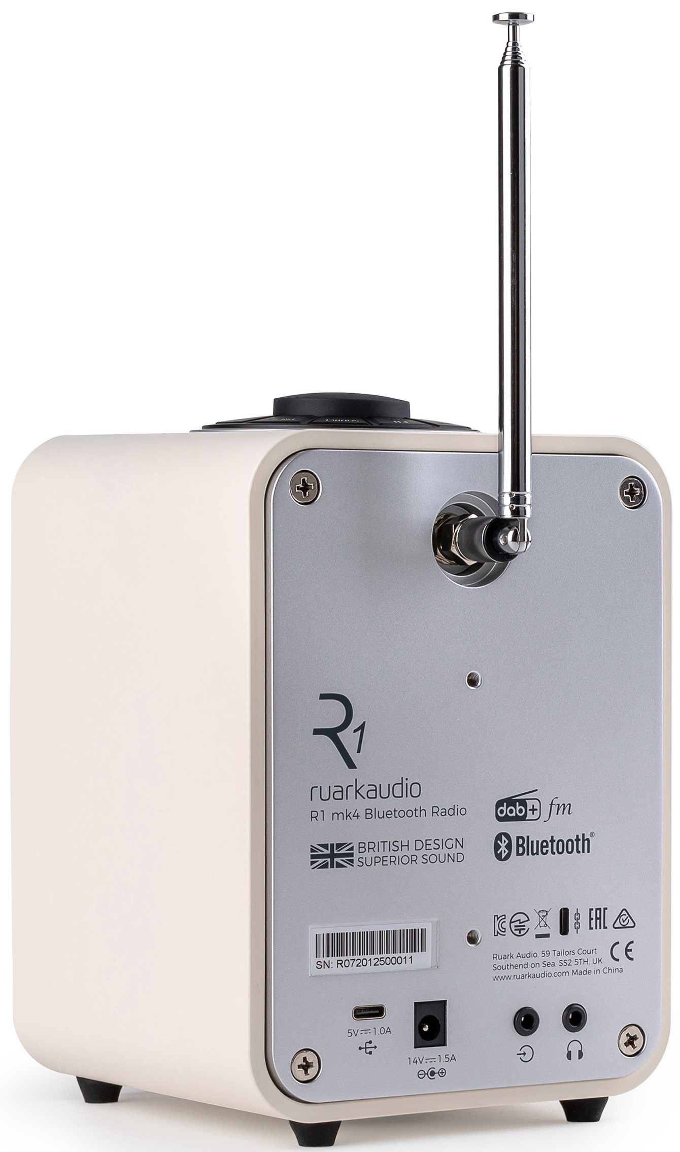 Ruark Audio R1 MK4 Deluxe Bluetooth/USB/FM Radio (Light Cream) - Image 6