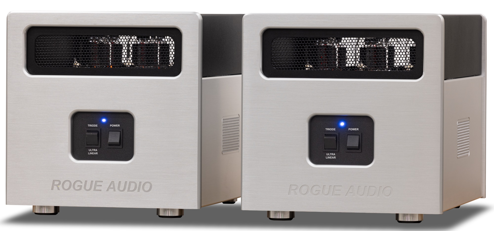 Rogue Audio M-250 Ultra Monoblock Amplifiers (Silver, PAIR), product image from Hifiheaven