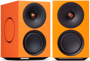 Cambridge Audio L/R M Compact Active Stereo Streaming Speakers (Orange, PAIR)