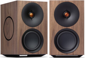 Cambridge Audio L/R M Compact Active Stereo Streaming Speakers (Walnut, PAIR)