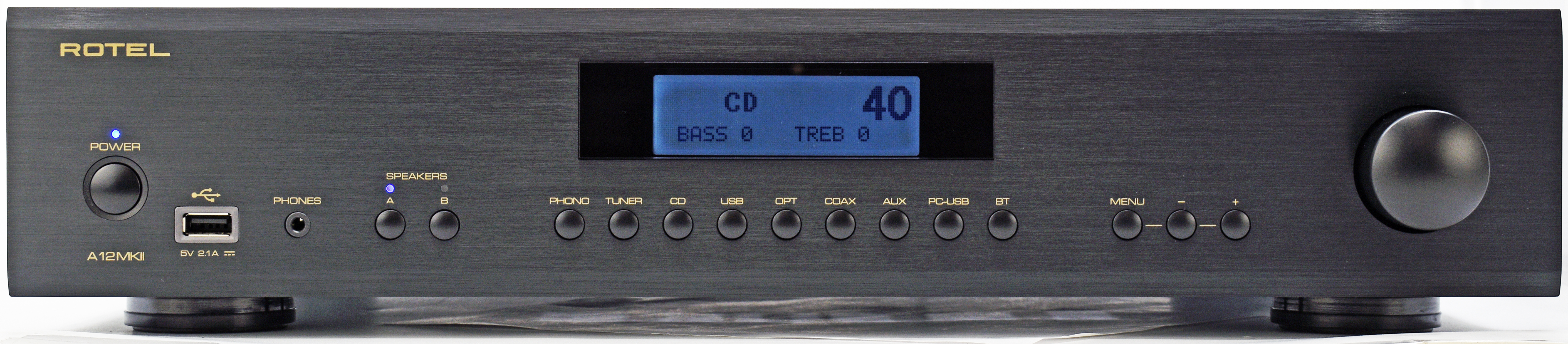ROTEL A12MKII Stereo Integrated Amplifier (Black), product image from Hifiheaven