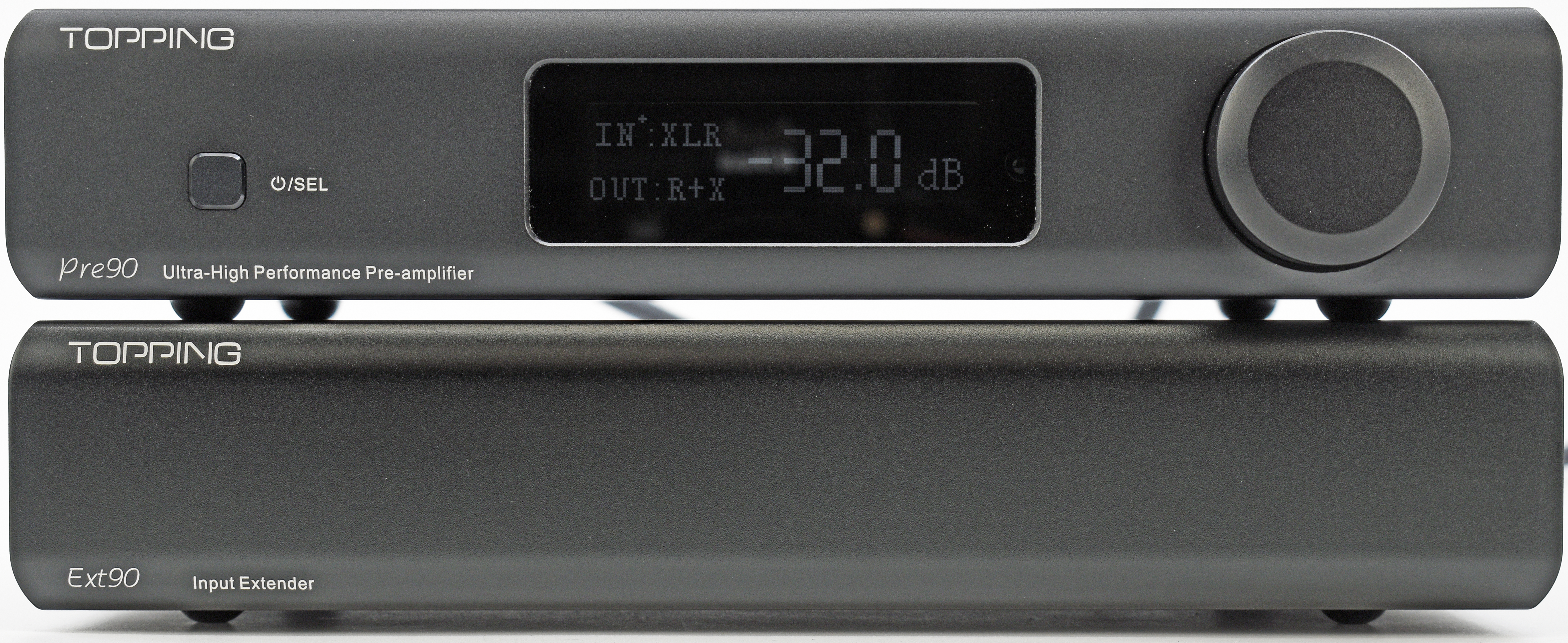 TOPPING PRE90 Preamp and EXT90 Input Extender (Black)