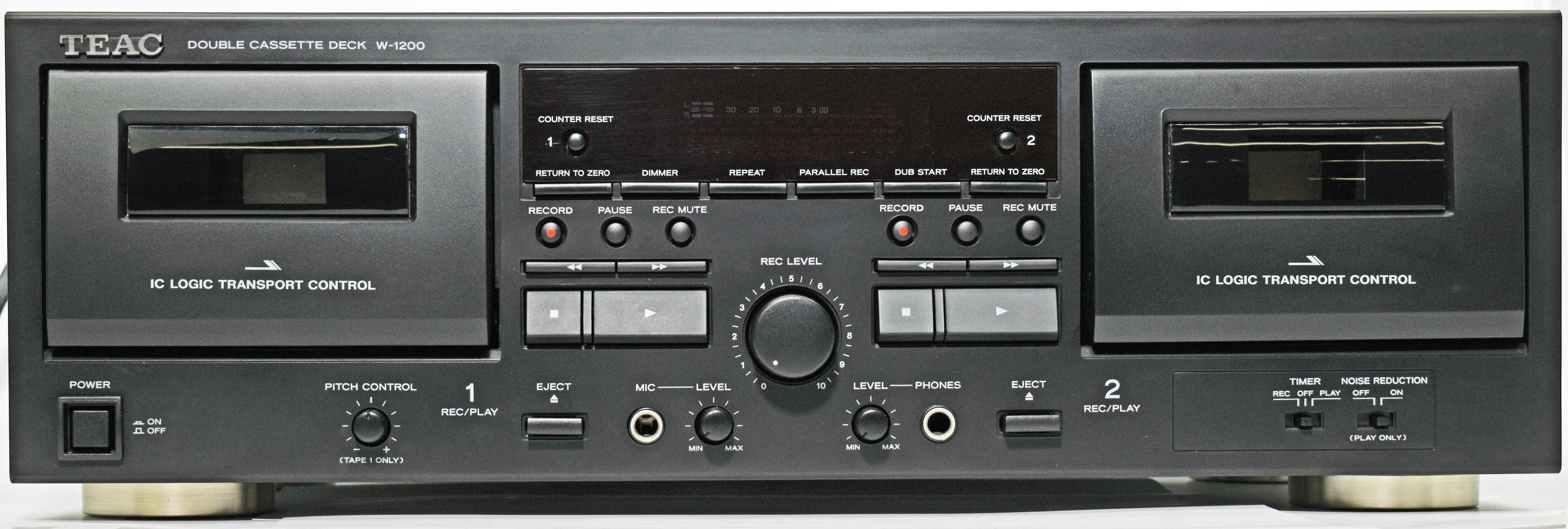 TEAC W-1200 Dual Cassette Player/ Recorder